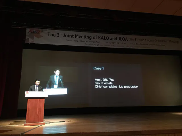 The 3rd Joint meeting KALO＆JLOA （日韓合同舌側矯正歯科学会）で講演しました！１